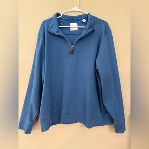 Tommy Bahama Martinique Light Blue Half-Zip Sweater